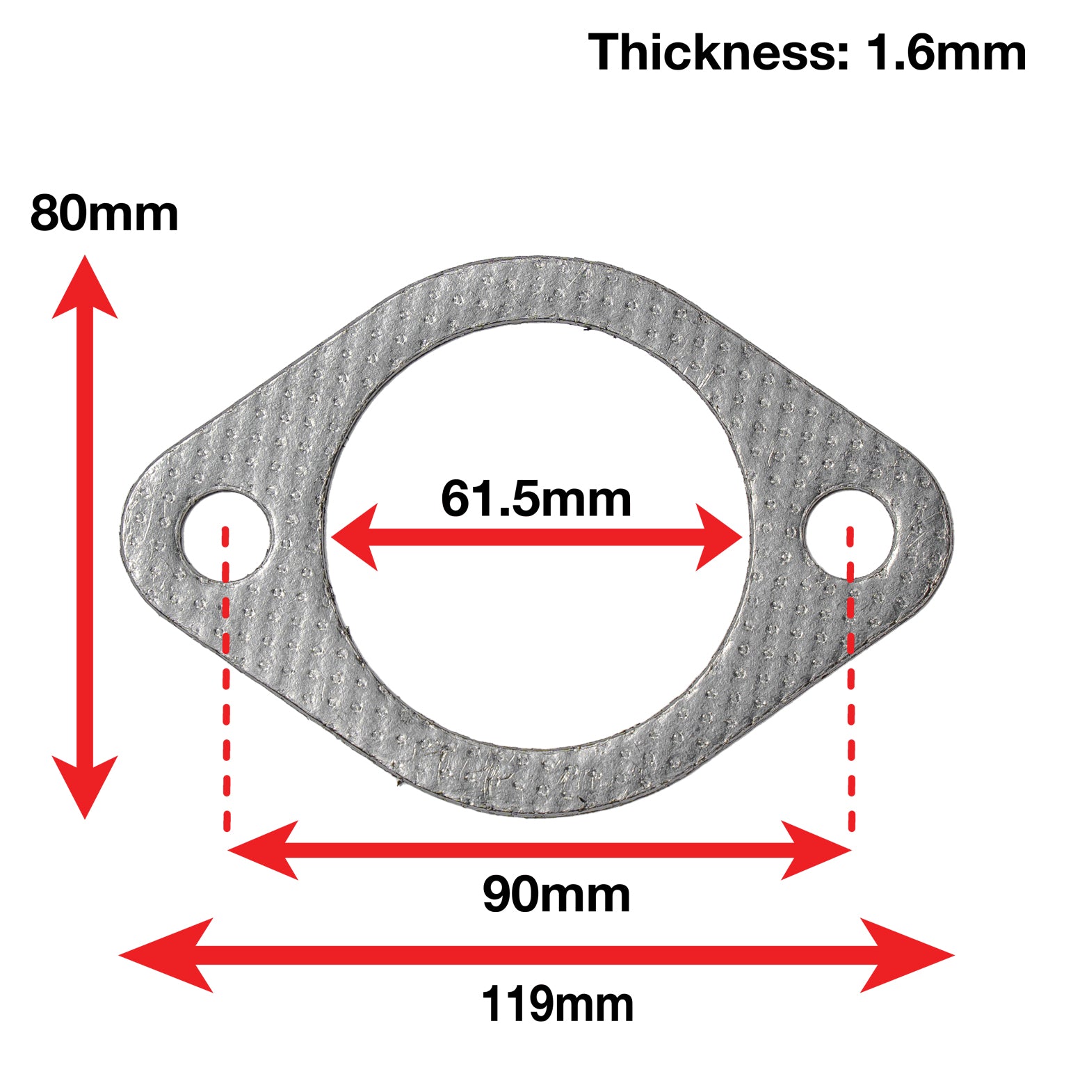 APEXi A'PEXi - Exhaust Gasket (Two Bolt) - Replacement