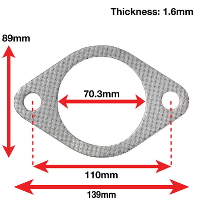APEXi A'PEXi - Exhaust Gasket (Two Bolt) - Replacement