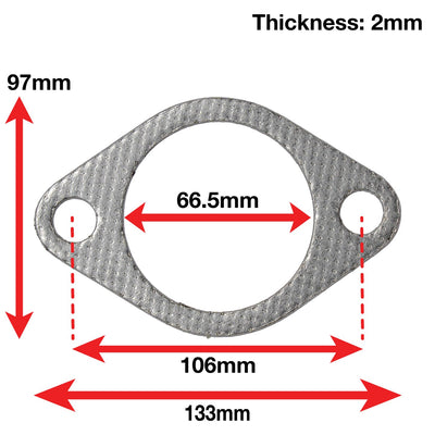 APEXi A'PEXi - Exhaust Gasket (Two Bolt) - Replacement