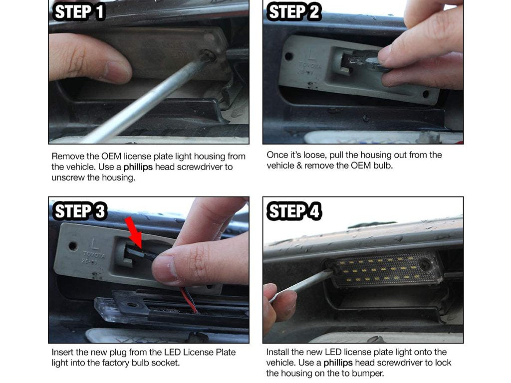 License Plate LED Lights | Toyota 4Runner 2003-2024