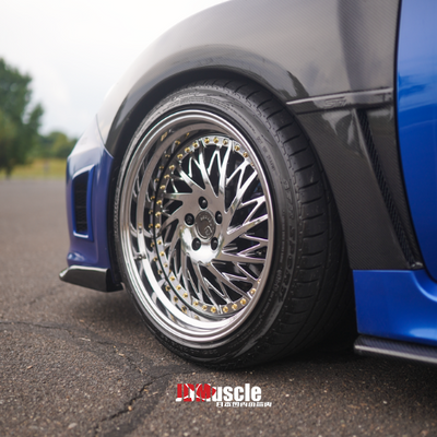 JDMuscle [08-14 STI / 11-14 WRX GRB/GVB] Tanso Carbon Fiber/FRP OE Style Fenders *Special Order*No Cancellation*