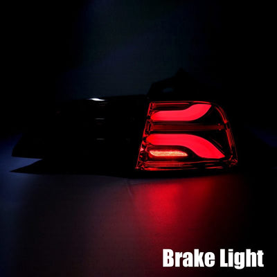 AlphaRex 20-24 Tesla Model Y / 22-23 Model 3 (With Stock Amber Turn Signal) PRO-Series LED Tail Lights Jet Black