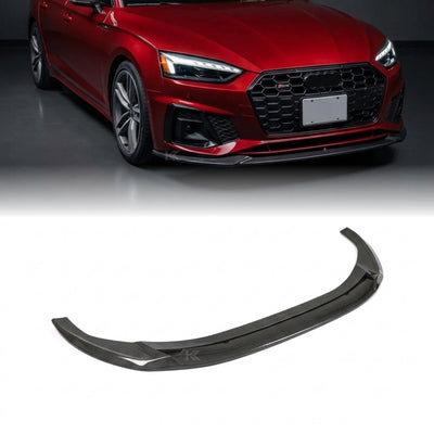 2020–2022 Audi A5 S-Line / S5 B9.5 Sportback & Coupe Front Spoiler Lip – Carbon Fiber