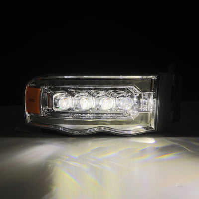 AlphaRex 02-05 Dodge Ram NOVA-Series LED Projector Headlights Chrome