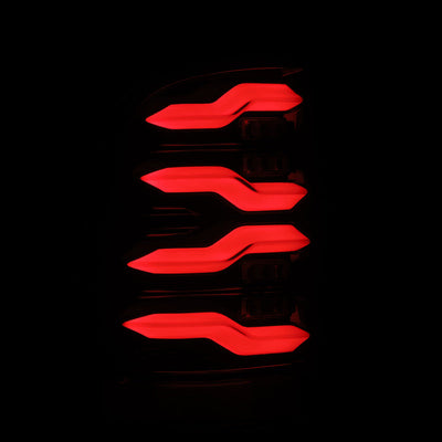 AlphaRex 09-18 Dodge Ram Luxx-Series LED Tail Lights Black w/ Activation Light & Sequential Signal 640004 *Discontinued