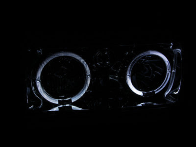 Anzo 1991-1994 Toyota Land Cruiser Crystal Headlights w/ Halo Chrome
