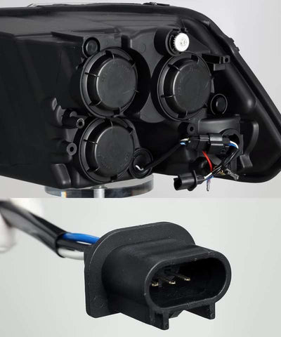 AlphaRex 09-18 Ram Truck LUXX-Series LED Projector Headlights Black