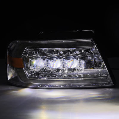 AlphaRex 04-08 Ford F150 / 06-08 Lincoln Mark LT NOVA-Series LED Projector Headlights Chrome