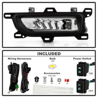 SPYDER 20-22 Nissan Titan OEM Style Fog Lights w/Switch (Bulbs Size - 5W) - Clear (FL-NT2020-LED-C) 9051333