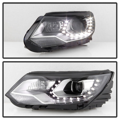SPYDER VW Tiguan 12-17 LED/DRL Projector Headlights Chrome PRO-JH-VWT12-LED-C 9948527