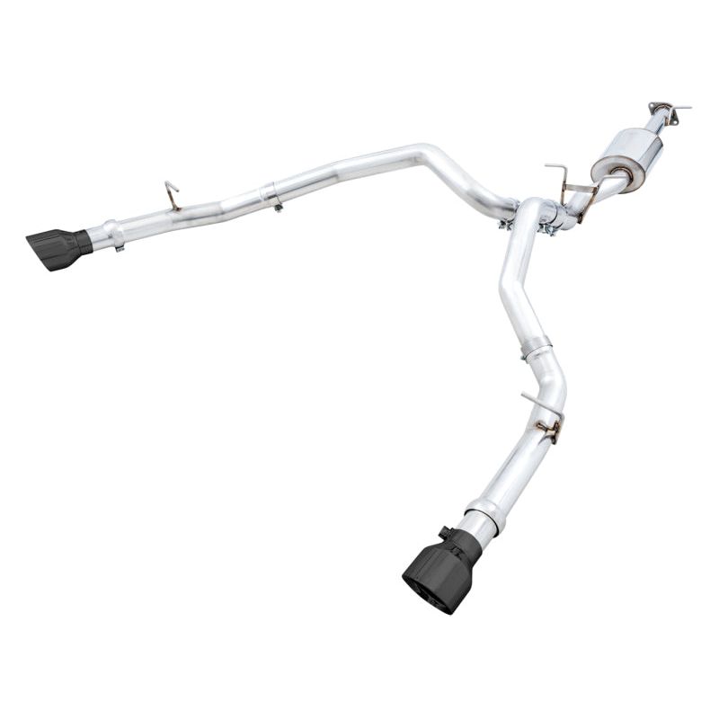 AWE Tuning 19-21 RAM 1500 5.7L (w/Cutouts) 0FG Dual Rear Exit Cat-Back Exhaust - Diamond Black Tips