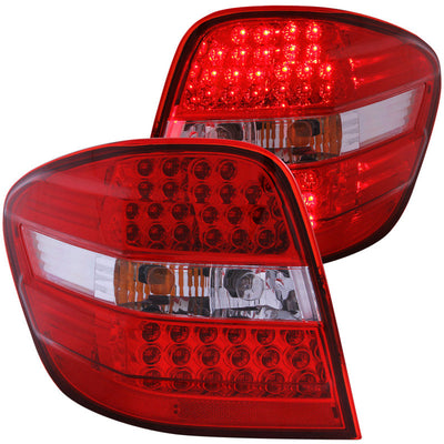 Anzo 2006-2007 Mercedes Benz M Class W164 LED Tail lights Red/Clear