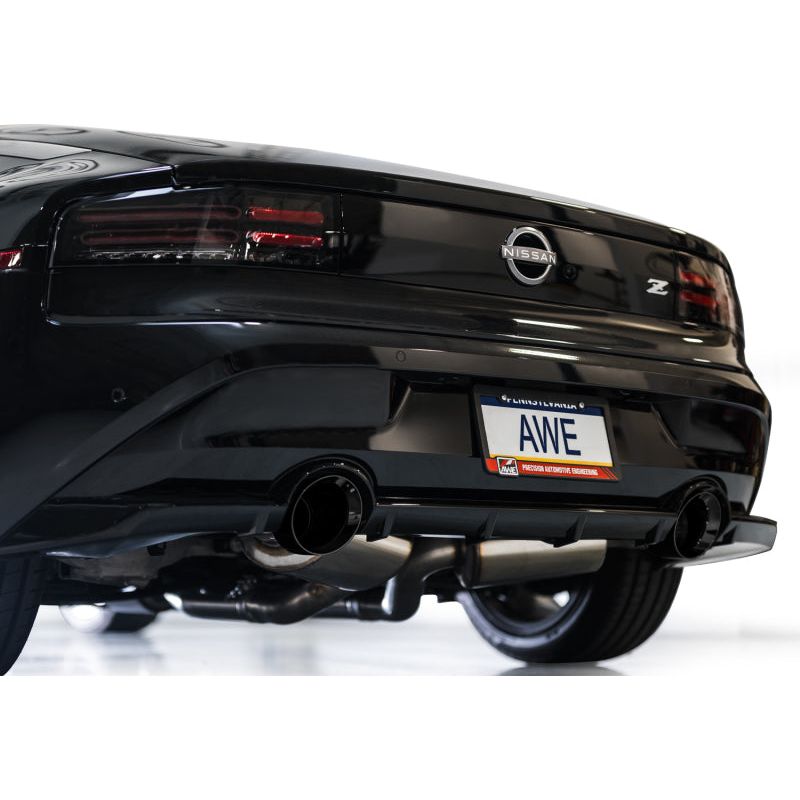 AWE 2023 Nissan Z RZ34 RWD Track Edition Catback Exhaust System w/ Diamond Black Tips