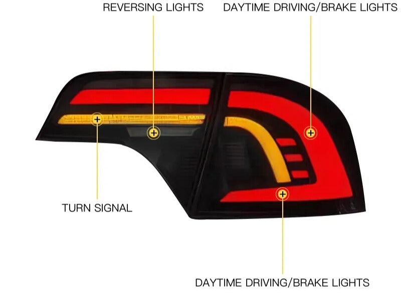 2006-2011 Civic Sedan LED Plug And Play Tail Lights