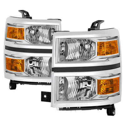SPYDER Chevrolet Silverado 1500 14-15 (Non-HD) OEM Style Headlights - Chrome HD-JH-CS14-AM-C 9040092