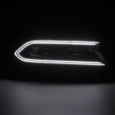 AlphaRex 15-23 Dodge Charger LUXX LED Proj Headlights Alpha-Black w/Actv Light & Seq.Sig / SB DRL 880579 *Discontinued