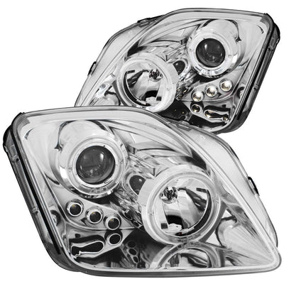 Anzo 1997-2001 Honda Prelude Projector Headlights w/ Halo Chrome w/ LED