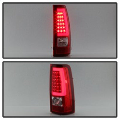 SPYDER xTune Chevy Silverado 1500/2500/3500 99-02 / Version 3 Tail Lights Red Clear ALT-ON-CS99V3-LBLED-RC 9038792