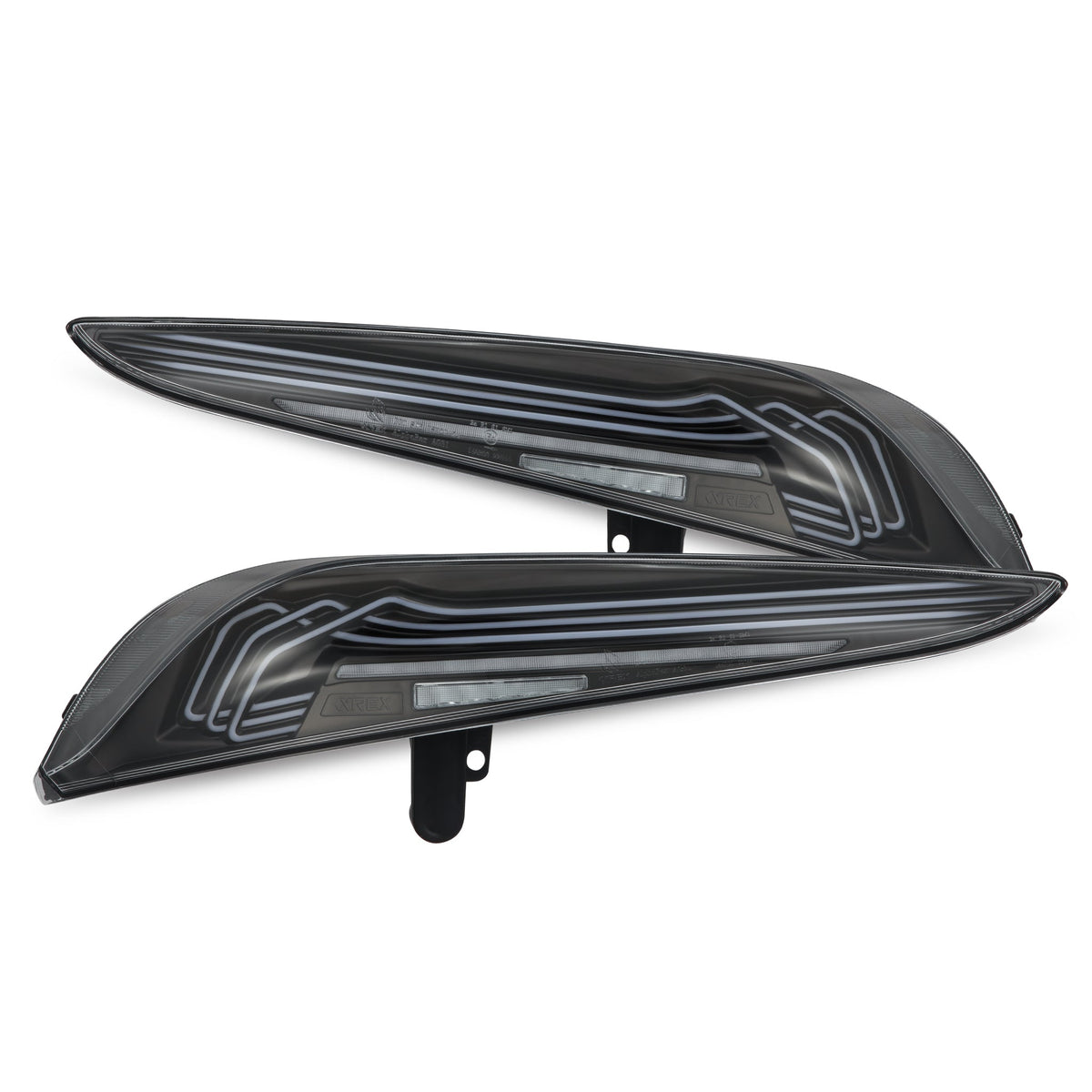 AlphaRex 20-26 Toyota Supra LUXX-Series Laser Style LED Tail Lights Black 609010