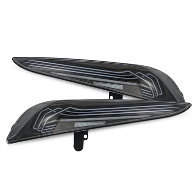 AlphaRex 20-26 Toyota Supra LUXX-Series Laser Style LED Tail Lights Black 609010