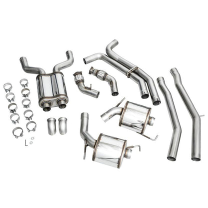 AWE Audi 2019-2023 C8 A6/A7 3.0T Touring Edition Cat-back Exhaust- Turn Downs