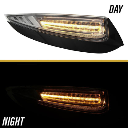 2009-2012 Porsche 911 Carrera 997 LED Light Bar Clear Tail Made By Depo
