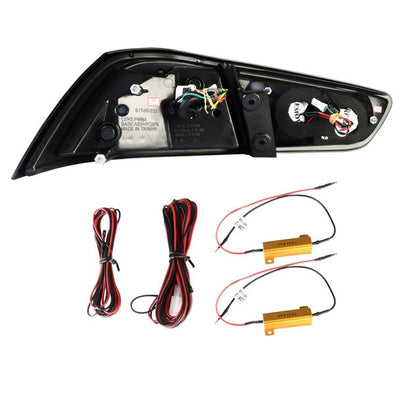 Spec-D 08-17 Mitsubishi Lancer EVO X LED Tail Lights Smoked