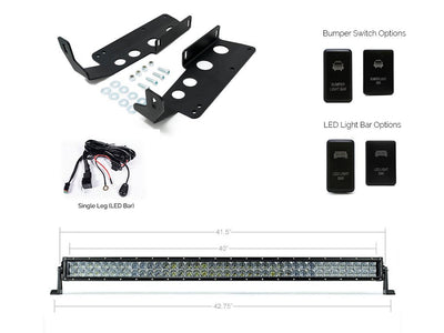 42" Hidden Grille Curved LED Light Bar Brackets Kit | Toyota Tundra 2014-2021