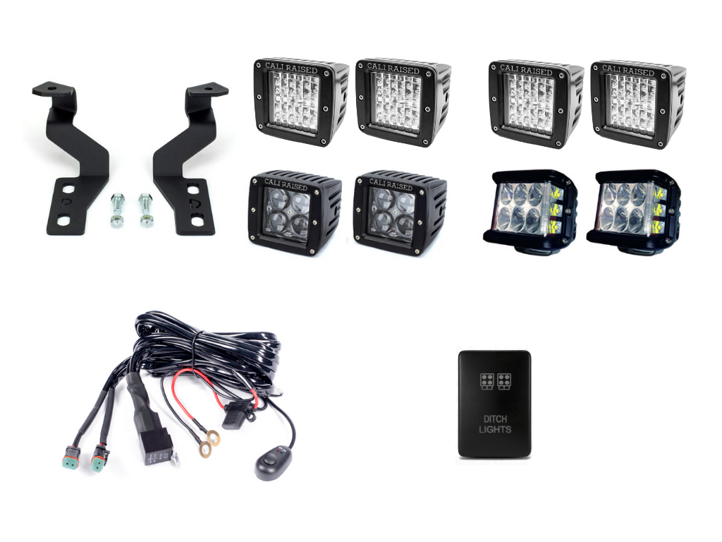 Low Profile Ditch Light Brackets/Combo | Toyota 4Runner 2003-2009