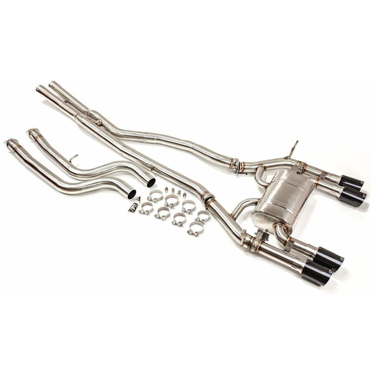 2015-2020 BMW M3 | M4 F8x | Satinless Steel Valvetronic Exhaust System with Carbon Tips