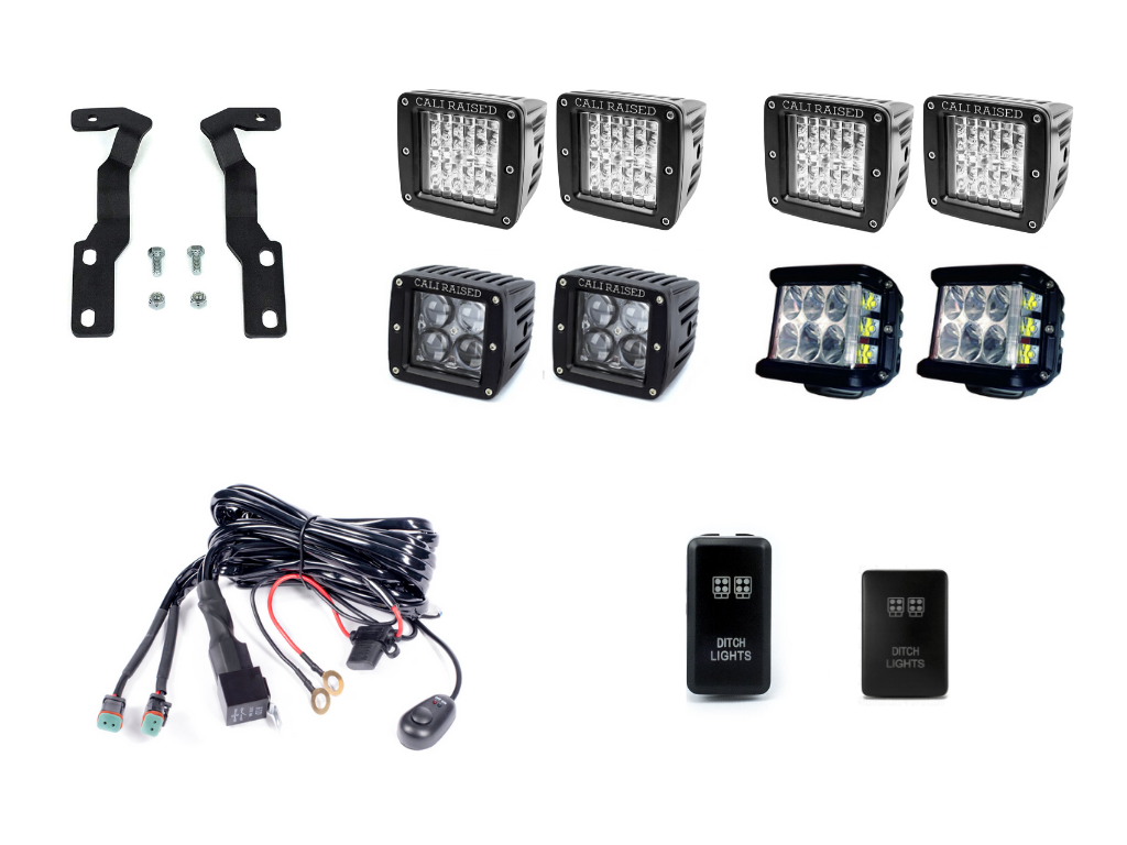Low Profile Ditch Light Brackets Kit | Toyota Tacoma 2016-2023