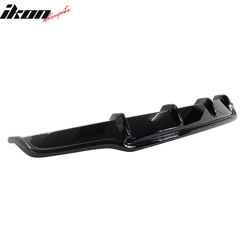 2017-2023 Tesla Model 3 Rear Bumper Lip Diffuser V Style #PBSB Black