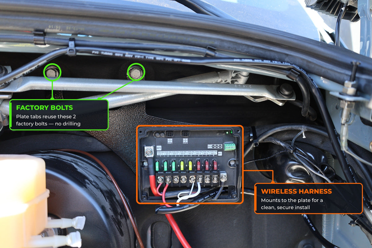 2019+ Mercedes Sprinter Wireless Harness 2.0 Mounting Plate
