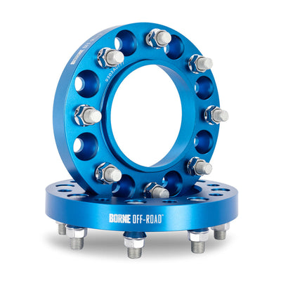 Borne Off-Road Wheel Spacers - 8X170 - 125 - 38.1mm - M14 - Blue BNWS-002-381BL