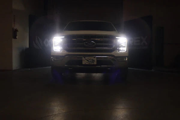 AlphaRex 21-23 Ford F150 / 21-23 Ford F150 Raptor NOVA-Series LED Projector Headlights Alpha-Black