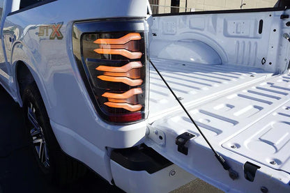 AlphaRex 21-23 Ford F150 LUXX-Series LED Tail Lights Alpha-Black