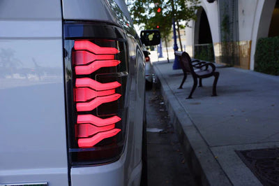 AlphaRex 21-23 Ford F150 LUXX-Series LED Tail Lights Alpha-Black