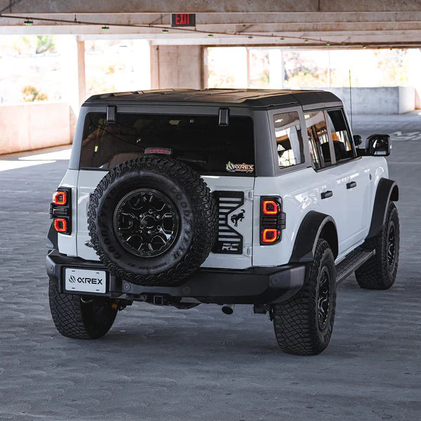 AlphaRex 21-25 Ford Bronco NOVA-Series Prismatic LED Tail Lights Black