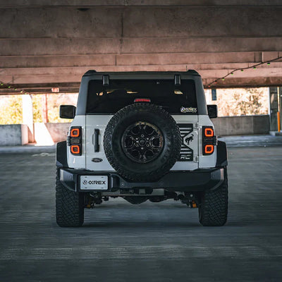 AlphaRex 21-25 Ford Bronco NOVA-Series Prismatic LED Tail Lights Black
