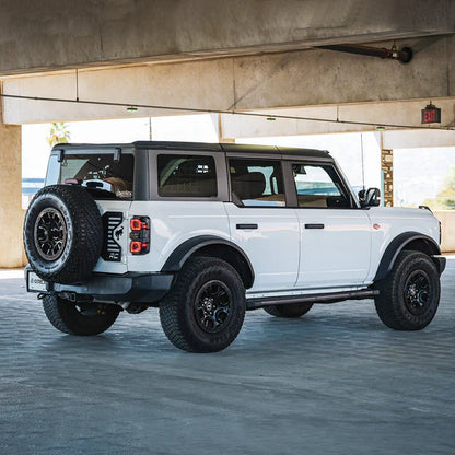 AlphaRex 21-25 Ford Bronco NOVA-Series Prismatic LED Tail Lights Black