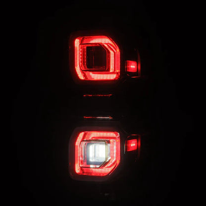 AlphaRex 21-25 Ford Bronco NOVA-Series Prismatic LED Tail Lights Black