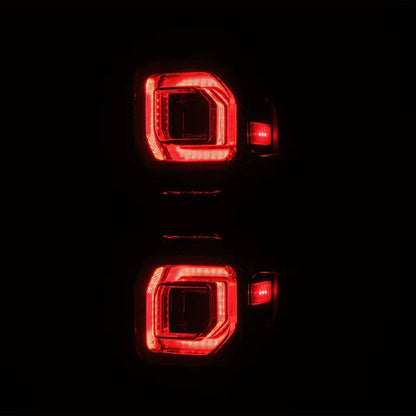 AlphaRex 21-25 Ford Bronco NOVA-Series Prismatic LED Tail Lights Black