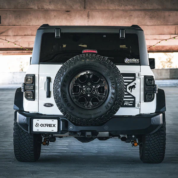 AlphaRex 21-25 Ford Bronco NOVA-Series Prismatic LED Tail Lights Black