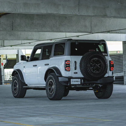 AlphaRex 21-25 Ford Bronco NOVA-Series Prismatic LED Tail Lights Black