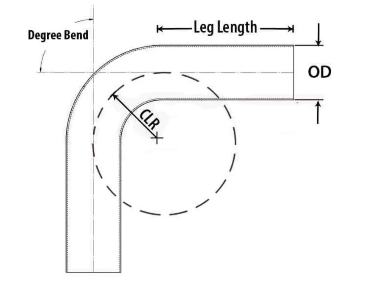 HPS Performance Products HPS 2" OD 135 Degree Bend 6061 Aluminum Elbow Pipe Tubing 16 Gauge w/ 3 1/8" CLR