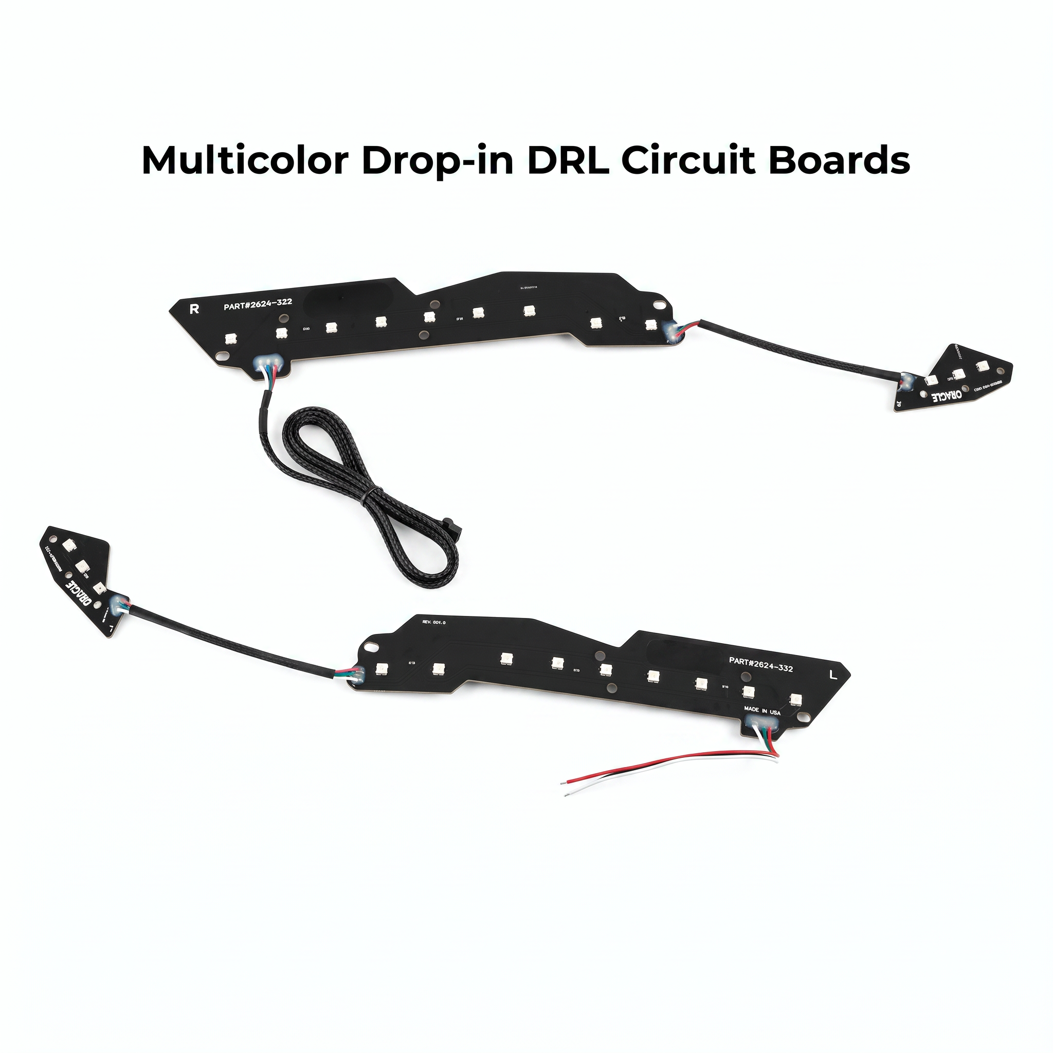 GMC Sierra 1500 Multicolor DRL Boards (2016-2018)