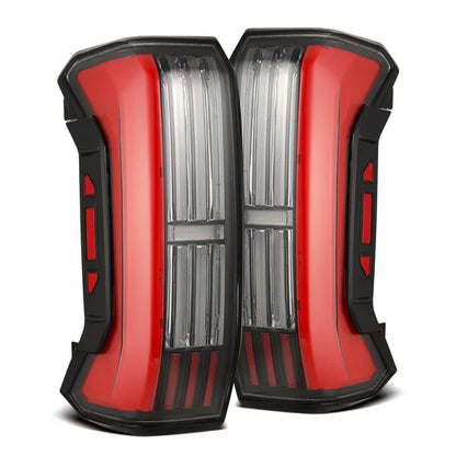AlphaRex 22-25 Toyota Tundra NOVA-Series Prismatic LED Tail Lights Black Red