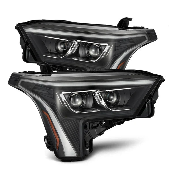 AlphaRex 22-24 Toyota Tundra/Sequoia LUXX-Series LED Projector Headlights Black