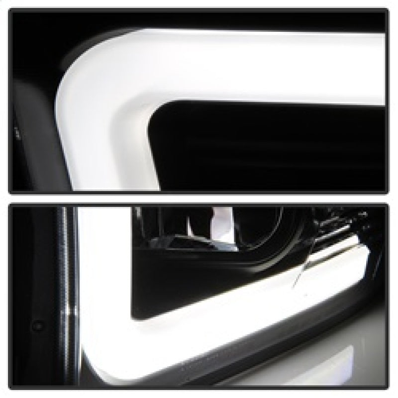 Spyder 09-16 Dodge Ram 1500 Version 2 Headlights Light Bar DRL Black PRO-YD-DR09V2-LBDRL-BK 5084811