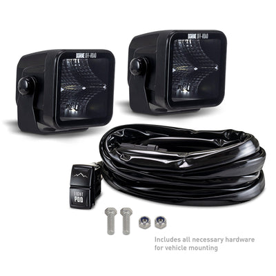 Borne Off-Road Light Pods (Kit of 2) 3x3 Flood BNLT-LP33-2F